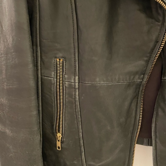Daniel Leather jacket with gold details - Picture 3 of 4